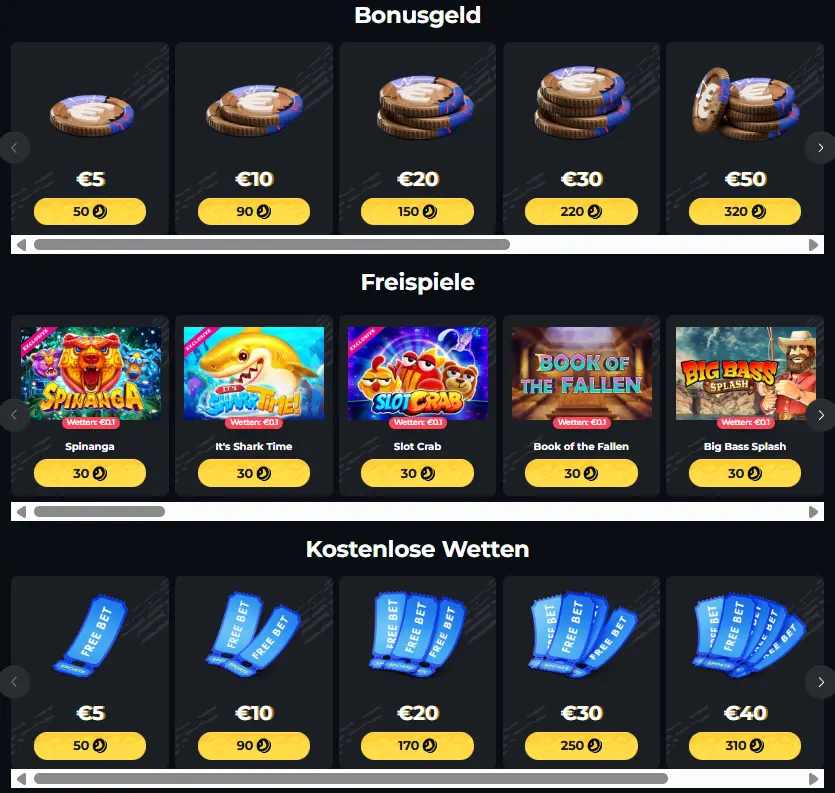 Boomerang Casino Shop